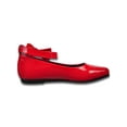 thumbnail image 2 of Rachel Shoes Girls' Bowstrap Patent Leather Shoes - red, 6 toddler, 2 of 3