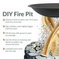 thumbnail image 6 of Sunnydaze Classic Elegance 33" Round Wood-Burning Black Finish Replacement Fire Pit Bowl, 6 of 10