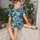 thumbnail image 4 of Balery Hawaiian Style Conjunto de Pijama Infantil de Manga Corta con Estampado – Ropa de Dormir de Algodón Suave-Medium, 4 of 6