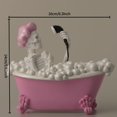 thumbnail image 3 of Bathing Skeleton Bathtub Decor Ornament–Quirky Halloween & Gothic Style Home, 3 of 5