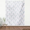 thumbnail image 3 of Vintage Rose Fabric by the Yard, Repeating Rosebuds and Lavenders Pattern on Plain Background, Decorative Upholstery Fabric for Chairs & Home Accents, 3 Yards, Pale Pink Pale Ceil Blue by Ambesonne, 3 of 4