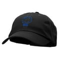 thumbnail image 2 of Gentleman's Smile Low Profile Velcro Strap Washed Cap - Black OSFM, 2 of 5