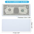 thumbnail image 2 of Uxcell Bill Money Holders, 50Pcs Top-Insert Currency Holder, 6.8 x 3" Blue, 2 of 6