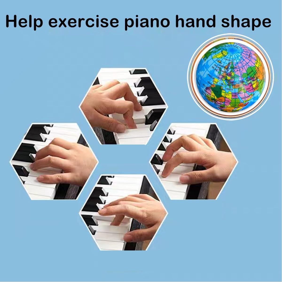 RuWeoMaa 48 Pcs Globe Earth Stress Balls Eatrh Day Bulk Gifts Educational Relief Foam Mini Globe Planet Squeeze Ball for Finger Exercise School Reward Party Gift (2.5 Inch)