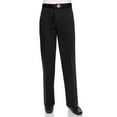 thumbnail image 5 of AKA Men's Work Pants Cotton Twill - Traditional Fit Slacks Flat-Front Black 34 X-Long, 5 of 25