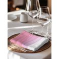 thumbnail image 6 of Ombre Waves Cloth Napkins Set of 6 Reusable Dinner Napkins, Abstract Art Gradient Pink Modern Cocktail Napkin Washable Table Napkins for Wedding/Holiday Party/Baby Shower 20"x20", 6 of 7