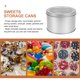 thumbnail image 3 of 2 latas herméticas de aluminio para guardar velas de café, redondas, para dulces, 3 of 6