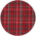thumbnail image 2 of Nourison Grafix Plaid Red 5'3" x ROUND Area Rug, (5 Round), 2 of 12