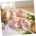 thumbnail image 6 of Wooden Desktop Decoration Ornament, Easter Bunny Decor for Home Office and Tables, Rustic Carved Wood Easter Decor, Natural Holiday Tabletop Figurine, 6 of 6