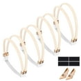 thumbnail image 1 of Uxcell 4 Pairs High Heels Shoe Straps, Rhinestone Elastic Shoe Straps Heels Detachable Ankle Straps Replacement Shoelace Crystal for Women Loose Slippers Sandals, Bright Beige, 1 of 7