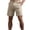 Khaki, variant on Men's Casual Golf Shorts Quick Dry Lightweight 7" Inseam Short Pants, Flat Front Elastic Waistband Summer Shorts with Belt Loops & Pockets for Travel Work Performance