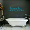 thumbnail image 4 of Bathroom Rules Wash Brush Floss Flush Quote Saying Wall Decal Sticker, 4 of 4