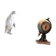 thumbnail image 5 of Escultura de pingüino, estatua de animal de resina, figura de globo, reloj de mesa, adorno artesanal coleccionable, ligero, resistente, diseño único,, 5 of 8