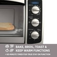 BLACK+DECKER 6Slice Toaster Oven, Black/Silver, TO1675B