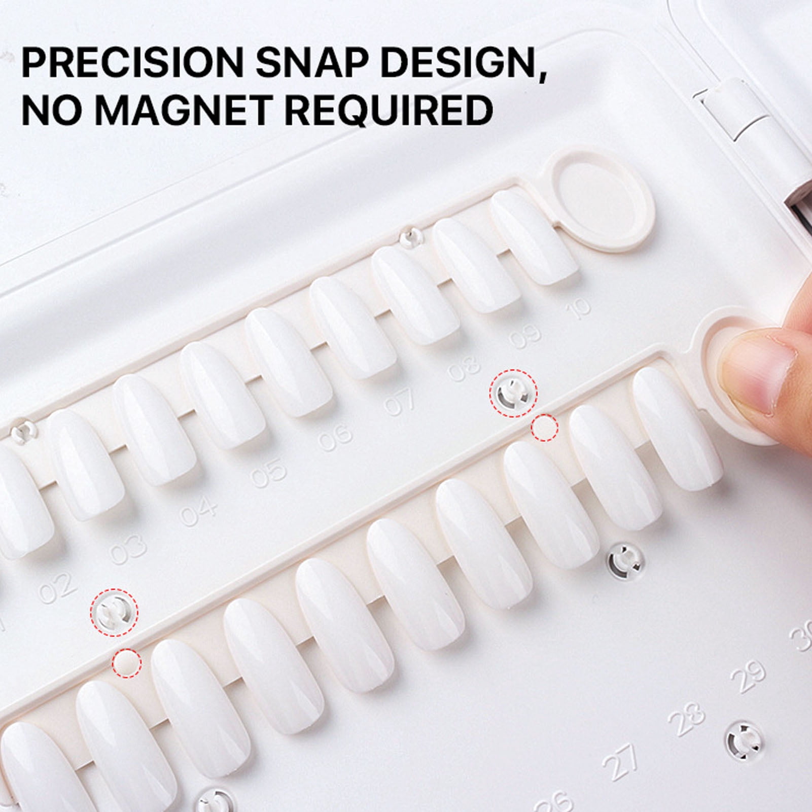 120 Colors Nail Color Display Book Disassemble Snap On Design with 120Pcs Tips White for Manicurist