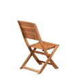 thumbnail image 3 of Pemberly Row Contemporary 2-Piece Foldable Patio Chair in Natural Oil, 3 of 10