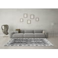 thumbnail image 3 of Ahgly Company Indoor Round Abstract Gray Modern Area Rugs, 3' Round, 3 of 4