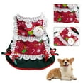 thumbnail image 3 of Walbest Dog Clothes Snow Sweaters Snowman Sweaters Cute Elk Printed Xmas Dog Holiday Sweaters New Year Christmas Sweater Pet Knit Clothes for Small Medium Dog, 3 of 7