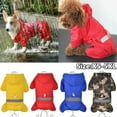 thumbnail image 4 of Pet Dog Raincoat Waterproof Sheer Hooded Jumpsuit Puppy Rain Jacket Coat Suits, 4 of 8