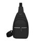 thumbnail image 2 of Bolso bandolera de pecho, bandolera, múltiples compartimentos con cremallera, correa ajustable con orificio para auriculares, para salidas informales., 2 of 6