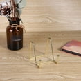 thumbnail image 4 of AMAZING FASHION Anti-Slip Iron Plate Display Stand, Rose Gold Easel Display Stand Photo Holder Stand, Displays Picture Frames, Decorative Plates, and Artworks, 4 of 8