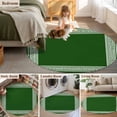 thumbnail image 6 of Green Greek Key Large Area Rugs for Bedroom Living Room, Soft Non Slip Carpet Bedside Rug, Geometric Greece Ancient Farmhouse Geo Round Floor Cover Kitchen Accent Rug 3.3' for Dining Room/Office, 6 of 9