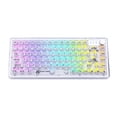 thumbnail image 1 of Teclado mecánico K75 Hot Swap RGB 82 teclas Teclado con cable (blanco transparente) Hugtrwg Nuevos Originales, 1 of 9