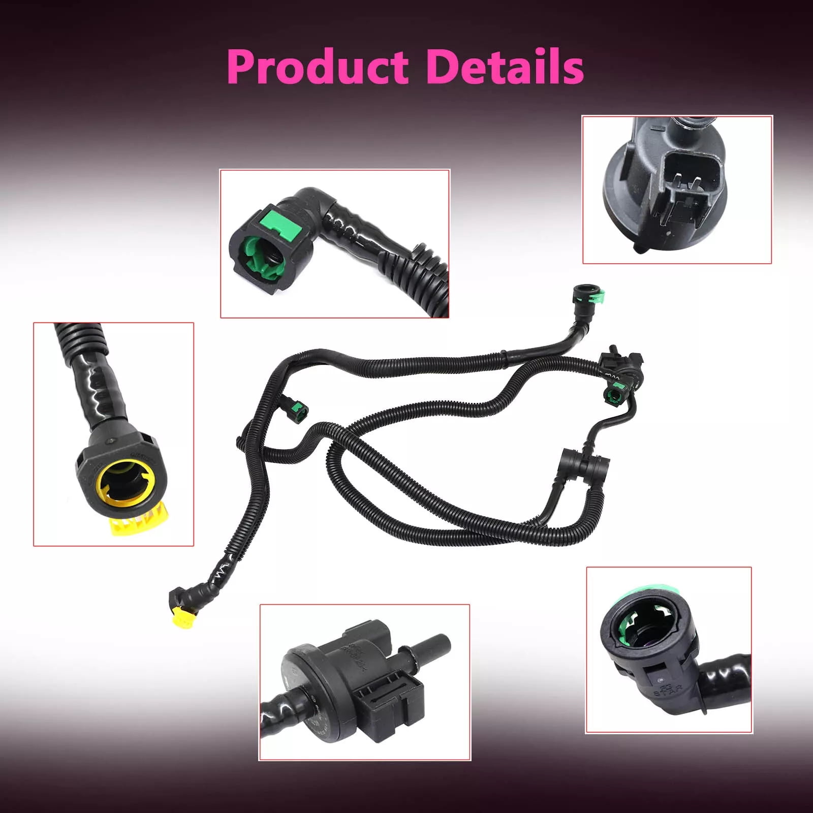 Vapor Canister Purge Valve F2GZ9D289A Fits For Ford 2015-2019 Edge 2.0L EcoBoost