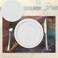 thumbnail image 3 of Ambesonne Outer Space Place Mats Set of 4, Eternity Fantasy, Standard Size, Purple Tan, 3 of 6