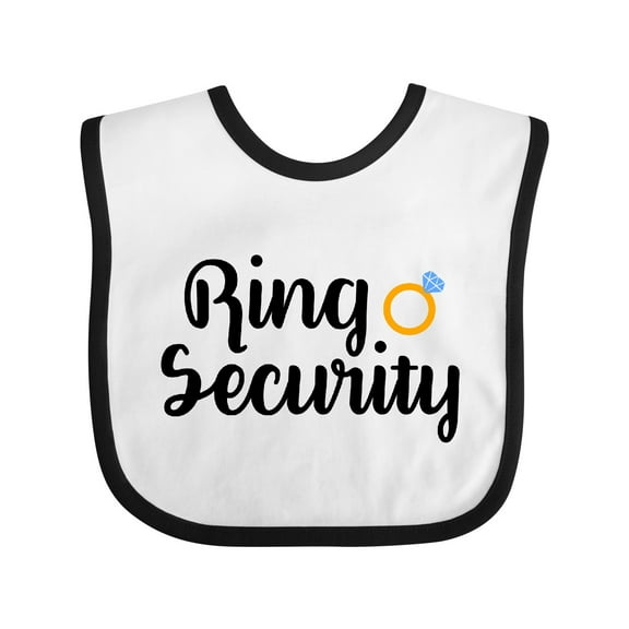 Inktastic Ringbearer Ring Security Boys Baby Bib