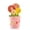 Blue, variant on Flower Pot Ceramic Measuring Spoon Set, 4PCS Flower Measuring Spoons with Base, Polygons Cute Ceramic Measuring Spoon, Unique Baking Supplies Gifts, Kitchen Cooking Stuff Gadgets