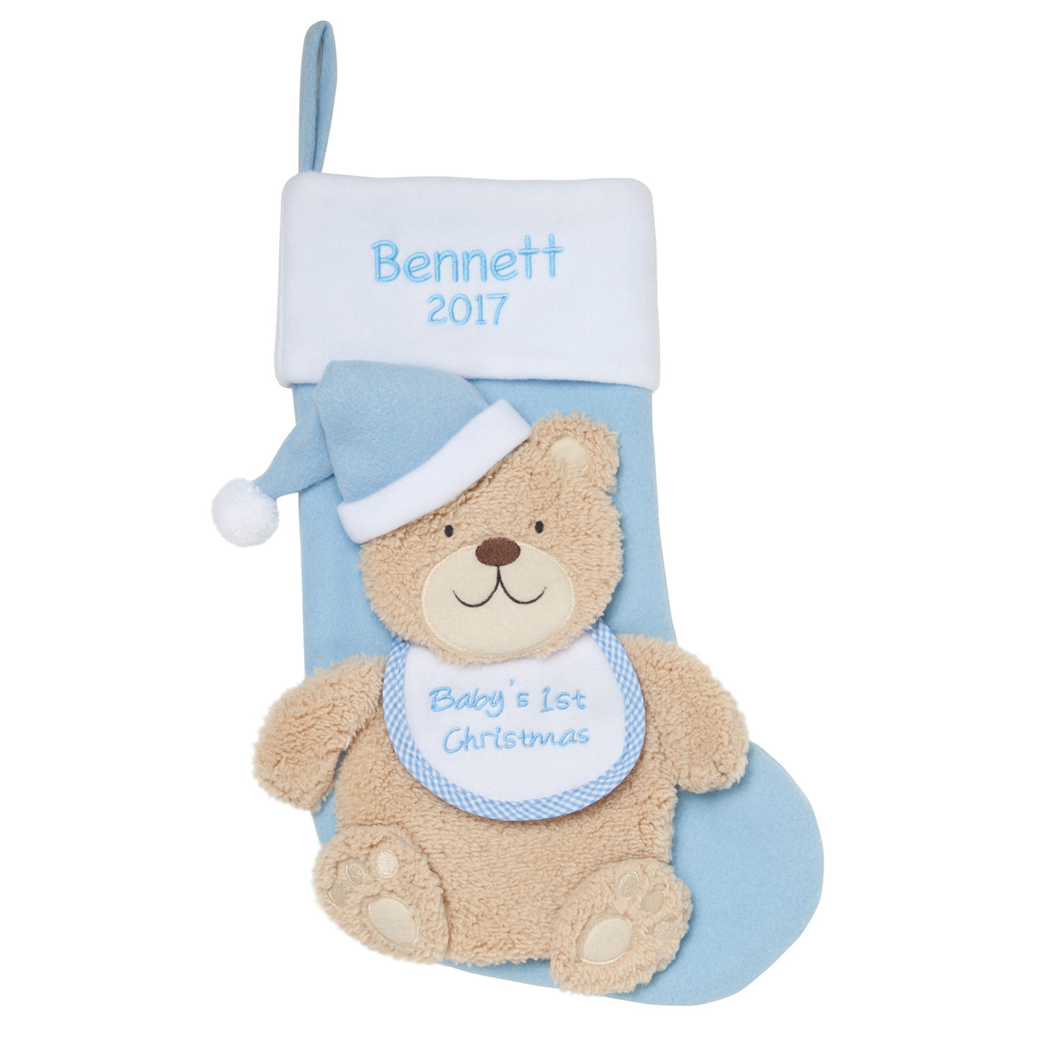 Baby Boy's or Girl's 1st Christmas Personalized Stocking