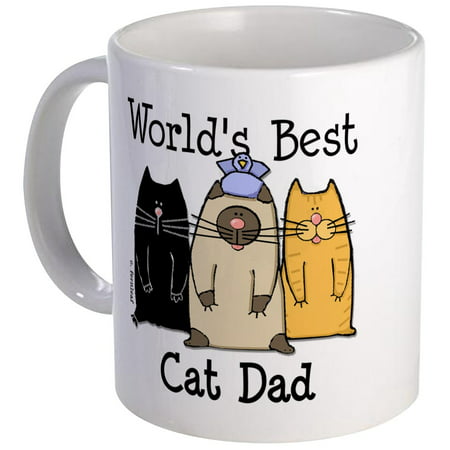 CafePress - World's Best Cat Dad Mug - Unique Coffee Mug, Coffee Cup