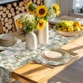 thumbnail image 4 of Palm Tree Round 13 Inch Placemats Set of 2, Sage Green Tropical Nature Plant Watercolor HeatResistant Non Slip Place Mats for Dining Table, Wipeable Braided Kitchen Table Mats for Housewarming, 4 of 9