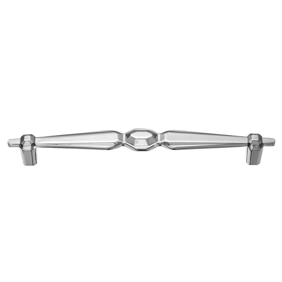 Utopia Alley 5pcs Hanover Pull Handle - Decorative Cabinet Drop Pull Handles- Vintage Cabinet Hardware with Hand Finished Polished Chrome - Metal Drawer Pull Handle, 6.3" Center to Center