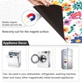 thumbnail image 3 of Small Colorful Flowers Dishwasher Magnet Cover Magnetic Fridge Door Cover Home Kitchen Decor 23"x 26", 3 of 6