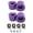 Purple black cover s, variant on Yihuala 4 Pack Longboards Skateboard Cruising Wheel Set with Bearings and Spacers, Longboards PU Wheel Replacement