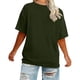 thumbnail image 4 of Tejiojio Women's Plus Size Round Neck Short Sleeve Solid Color T-Shirt for Spring Summer XL-5XL, 4 of 5