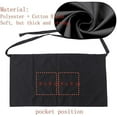 thumbnail image 4 of King Mills Unisex Waist/half Bistro Server Aprons with Pockets. Plus Size Apron XL XXL or Waist W40+, 4 of 5