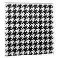 Black And White Houndstooth Shower Curtain,Waterproof Polyester Fabric