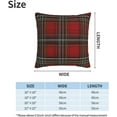 thumbnail image 3 of Christmas Pillow Covers Set of 2 16x16 Inch Throw Pillow Covers Red Tartan Plaid Decorative Pillow Cases Holiday Square Cushion Covers Pillow Protector for Home Couch Sofa Car, 3 of 4