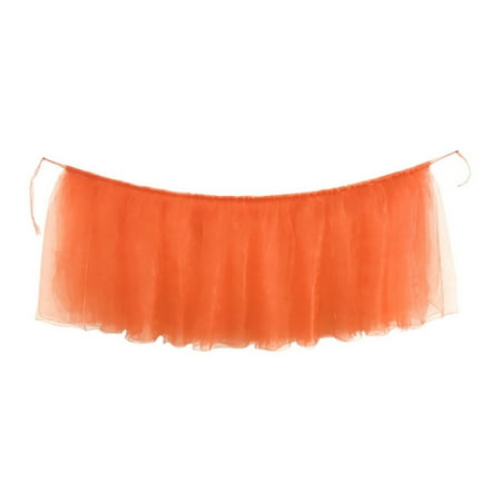 

Tulle Table Skirt Gold Brim One Layer Round or Rectangle Tables Mesh Table Skirting Fluffy Elegant