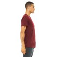 thumbnail image 3 of Bella  Canvas Unisex Crew Neck Triblend Short Sleeve Tee, L, Cardinal Triblend, 3 of 3