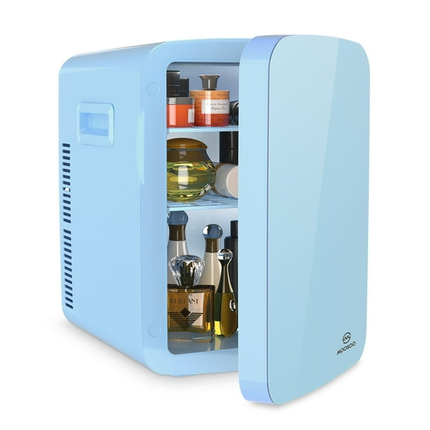 MOOSOO 15L Portable Skincare Beauty Mini Fridge Personal Fridge Cooler