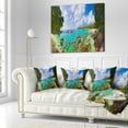 thumbnail image 3 of Designart Beach Anse Lazio at Seychelles - Landscape Photography Throw Pillow - 18x18, 3 of 5