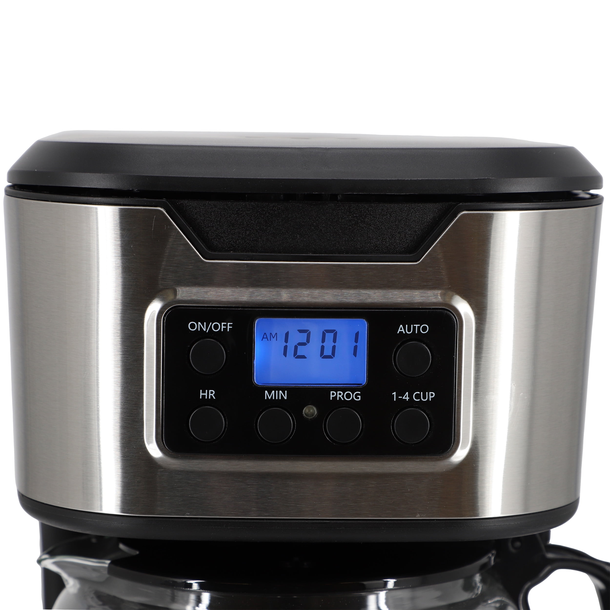 Better Chef 12-Cup Programmable Coffee Maker in Black with Stainless Steel Accents