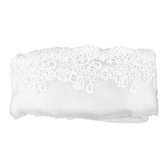 FONDOTIN 1 Ensemble Ruban en Dentelle Blanc Bordure en Dentelle Florale pour Accessoire de Vêtements Design Mode Femmes