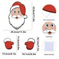 thumbnail image 4 of feimajia Christmas Fence Door Peek Hollow Board Plugn Christmas Tree Garden Expression Decoration Sticker Red, 4 of 9