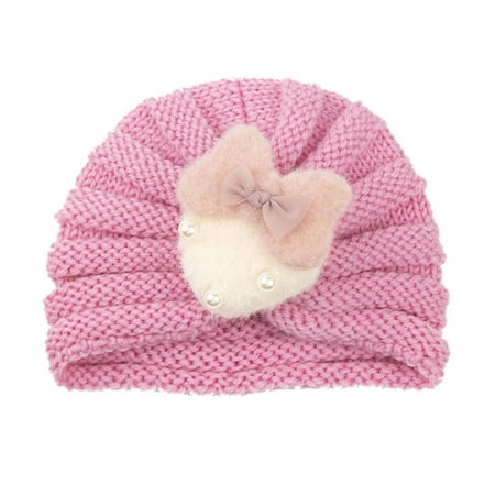 

Toddler Winter Knit Hat For Baby Girls Boys Warm Cap Hat Lovely Kids 0-24 Months Headwear