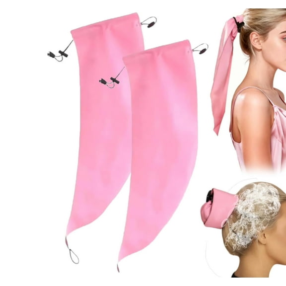Washing Shower Cap for Crown,Waterproof Hair Sleeve Long Hair,Reusable Hair Sleeve Ponytail Bathing Hat,A Quick Root Refresh Shower Hair Wash Accessory for Pony Tail